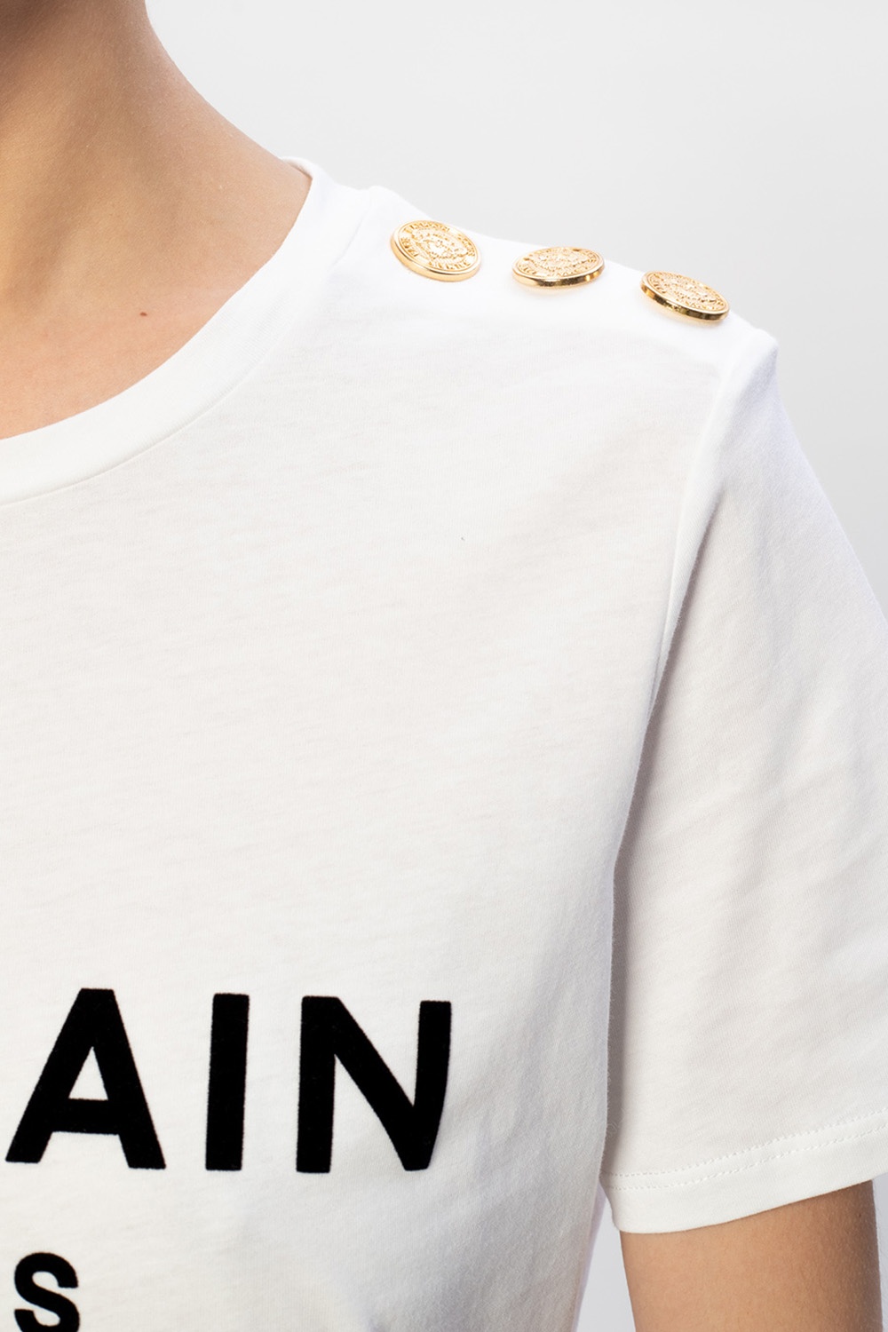 Balmain Logo T-shirt | Women's Clothing | IetpShops